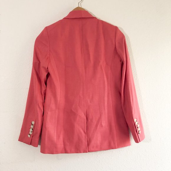 NWT Veronica Beard Dickey Jacket Oskar Melon Pink Women Blazer Size 2 - Picture 3 of 9